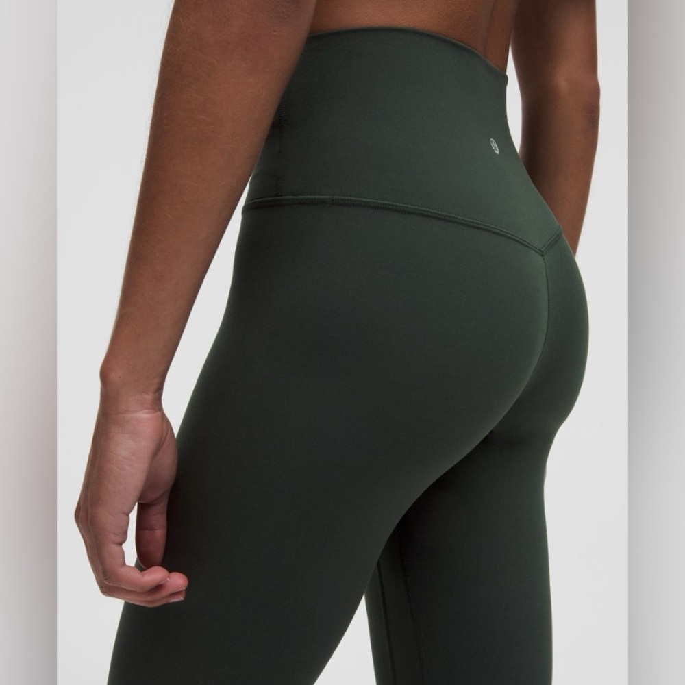 LULULEMON Align HR Crop 23” Size 0 | Rainforest Green | Nulu Buttery Soft NWT - Picture 4 of 16